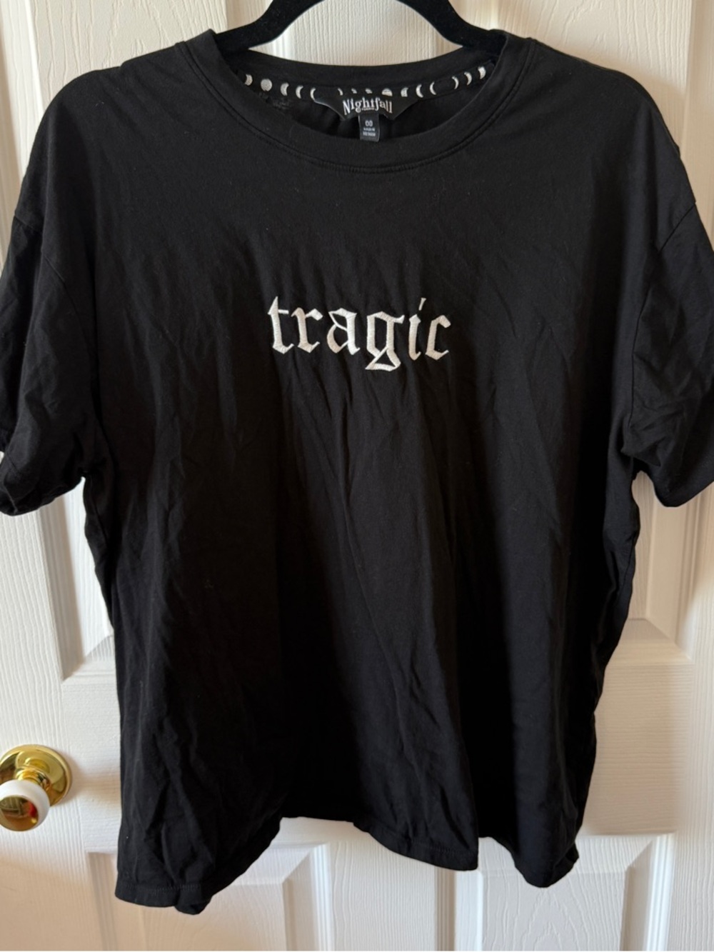 torrid Black Graphic 'tragic' Short Sleeve Tee
